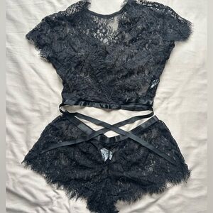 SHEIN Black Lace lingerie set